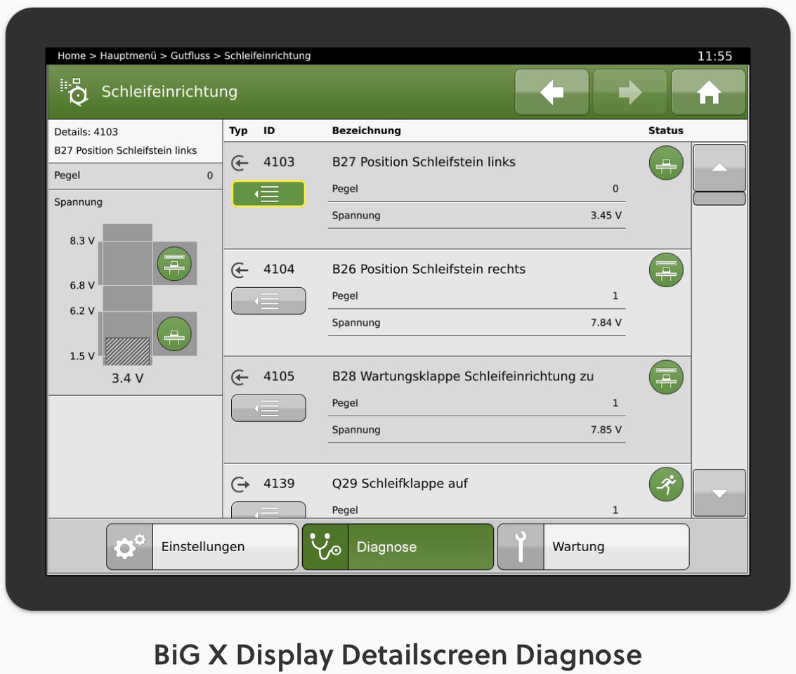 Krone BigX 780 Terminal X-Touch 12 - Painel de instrumentos de Máquina agrícola: foto 5 Krone BigX 780 Terminal X-Touch 12 - Painel de instrumentos de Máquina agrícola: foto 5