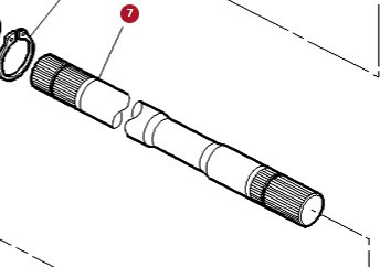 Massey Ferguson 6497 6499 Wał Odbioru Mocy WOM 3790868M1 - Eixo cardan de Máquina agrícola: foto 1 Massey Ferguson 6497 6499 Wał Odbioru Mocy WOM 3790868M1 - Eixo cardan de Máquina agrícola: foto 1