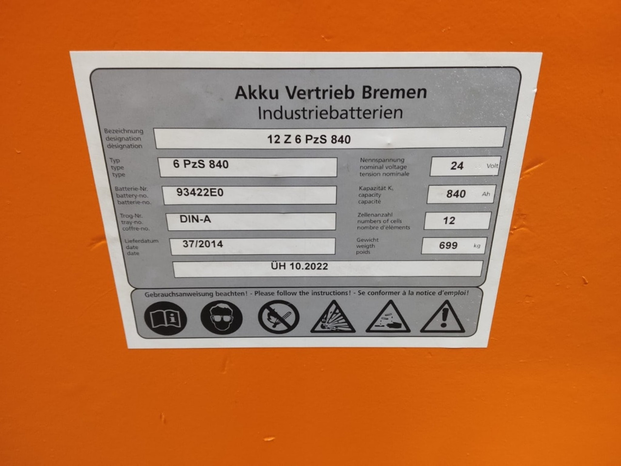 AVB 24V 840Ah - Bateria automotiva de Equipamento de movimentação: foto 2 AVB 24V 840Ah - Bateria automotiva de Equipamento de movimentação: foto 2