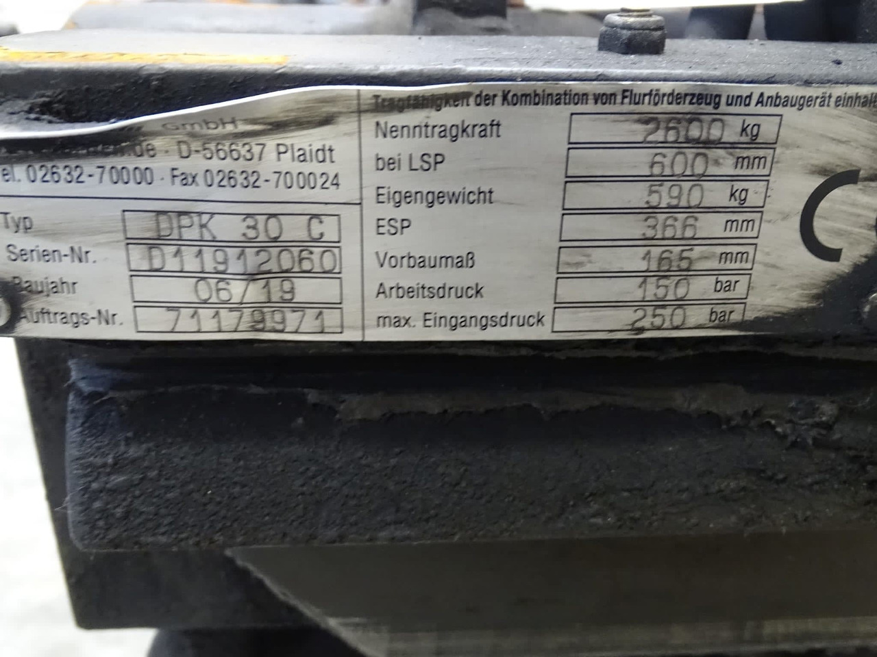 Durwen Double pallet clamp FEM3 DPK30C - Equipamento de Equipamento de movimentação: foto 3 Durwen Double pallet clamp FEM3 DPK30C - Equipamento de Equipamento de movimentação: foto 3