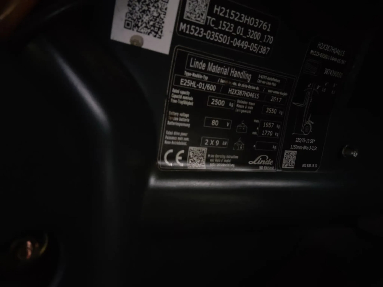 Linde E25HL-01/600 - Empilhadeira elétrica: foto 5 Linde E25HL-01/600 - Empilhadeira elétrica: foto 5