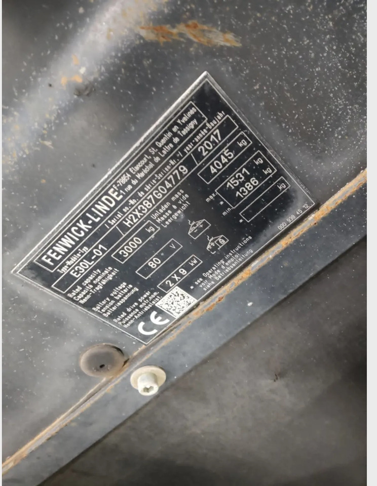 Linde E30L-01 - Empilhadeira elétrica: foto 5 Linde E30L-01 - Empilhadeira elétrica: foto 5