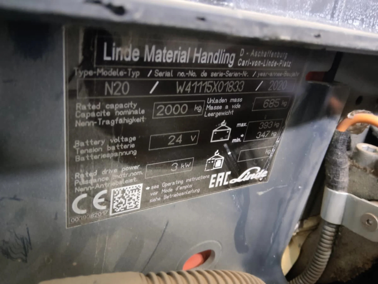 Linde N20/2400mm - Order-picker: foto 5 Linde N20/2400mm - Order-picker: foto 5