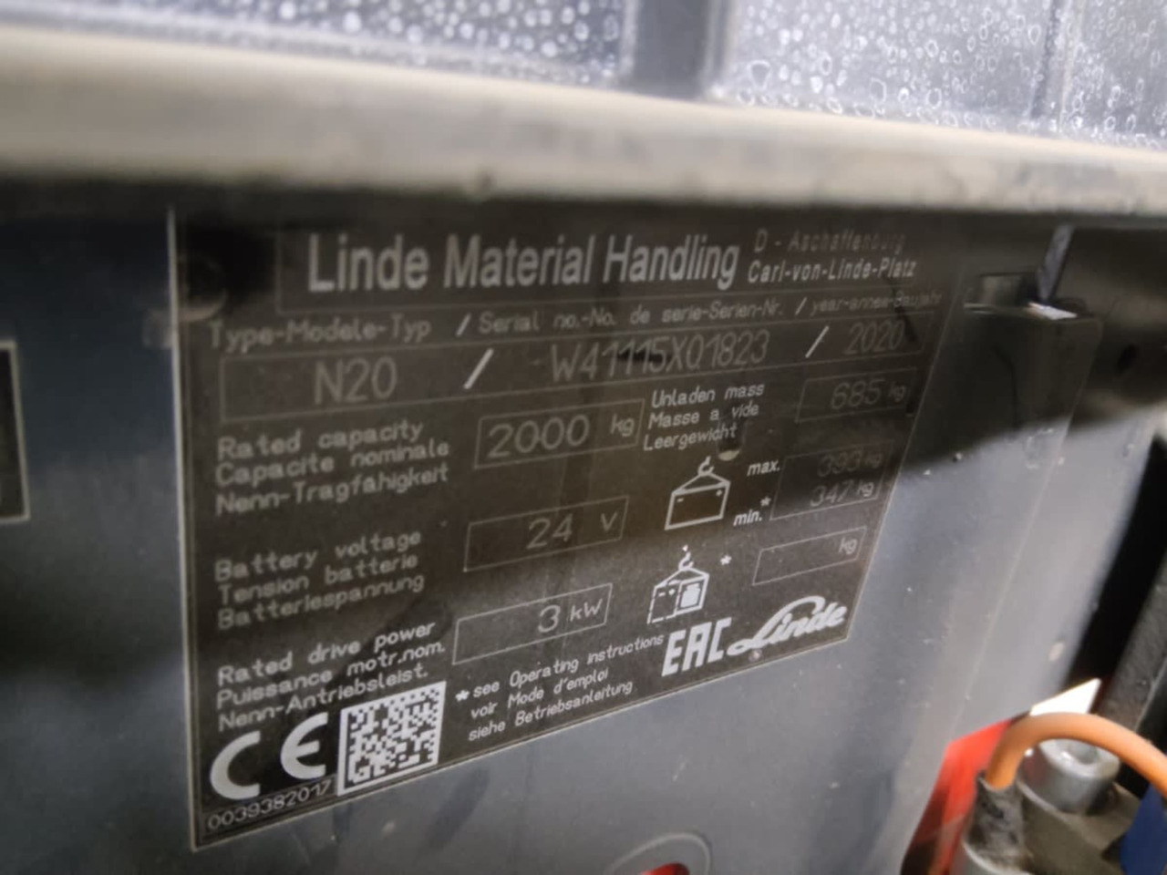 Linde N20/540mm/2400mm - Order-picker: foto 5 Linde N20/540mm/2400mm - Order-picker: foto 5