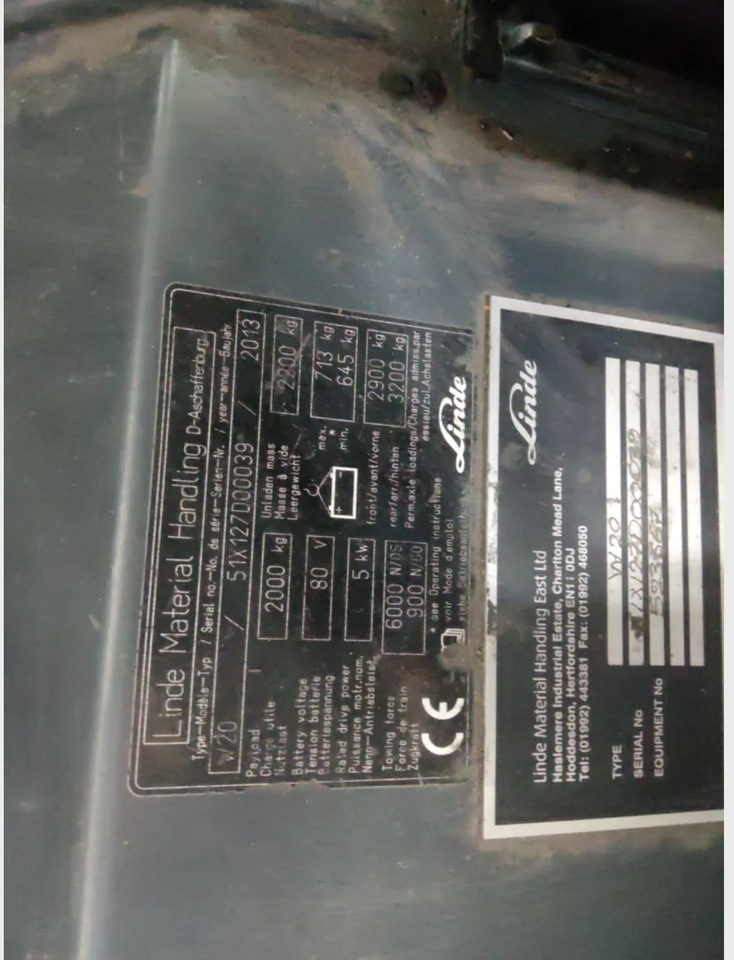 Linde W20 - Trator elétrics: foto 5 Linde W20 - Trator elétrics: foto 5