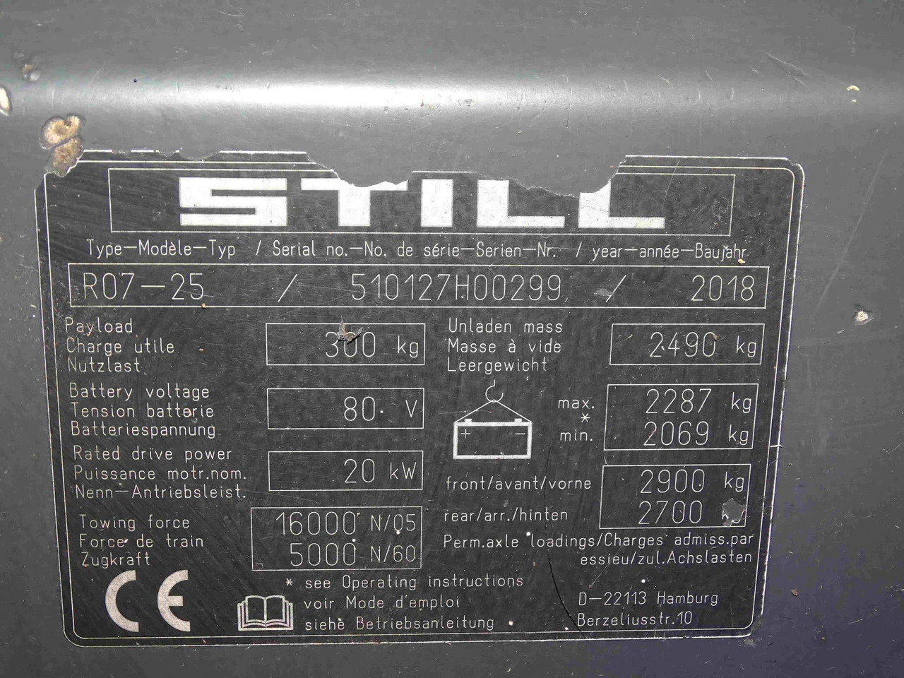 STILL R07-25 - Trator elétrics: foto 2 STILL R07-25 - Trator elétrics: foto 2