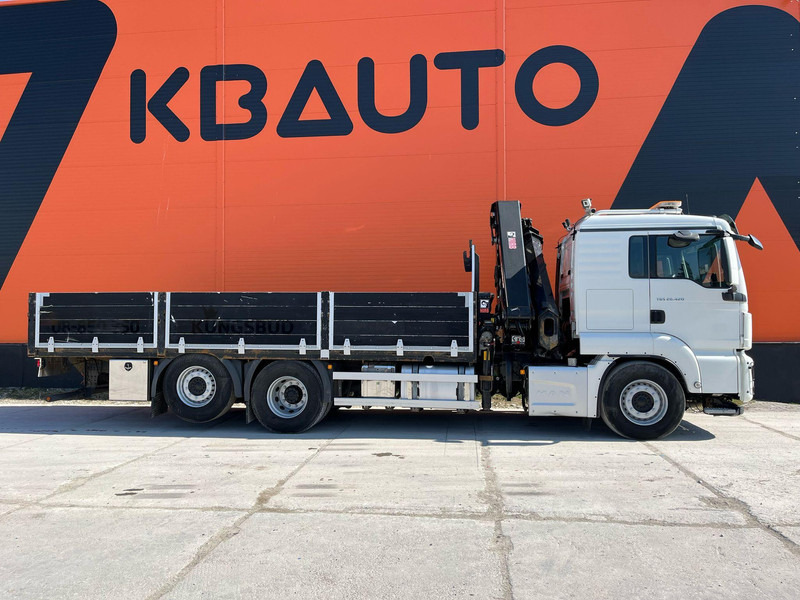 MAN TGS 26.420 6x2*4 HIAB 302E-6 / PLATFORM L=6532 mm - Camião de caixa aberta/ Plataforma, Caminhão grua: foto 5 MAN TGS 26.420 6x2*4 HIAB 302E-6 / PLATFORM L=6532 mm - Camião de caixa aberta/ Plataforma, Caminhão grua: foto 5