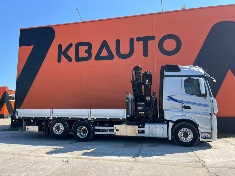 Mercedes-Benz Actros 2551 6x2 HIAB 377-6 HIPRO + JIB / Platform extendable L=6400 -- 7397mm - Camião de caixa aberta/ Plataforma, Caminhão grua: foto 5 Mercedes-Benz Actros 2551 6x2 HIAB 377-6 HIPRO + JIB / Platform extendable L=6400 -- 7397mm - Camião de caixa aberta/ Plataforma, Caminhão grua: foto 5