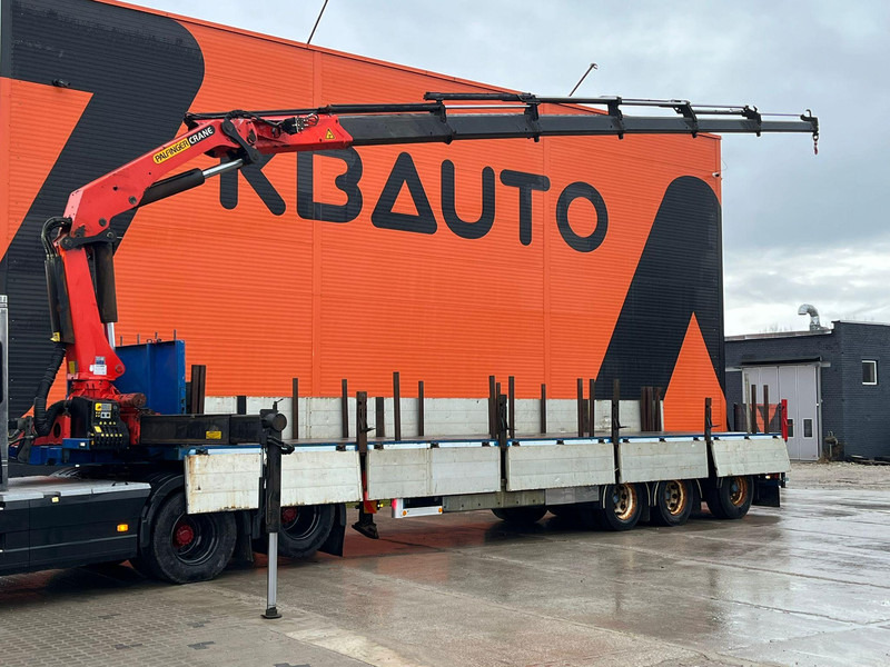 Nordic TRAILER S345 PALFINGER PK23002 / PLATFORM L=12324 mm - Semi-reboque plataforma/ Caixa aberta: foto 1 Nordic TRAILER S345 PALFINGER PK23002 / PLATFORM L=12324 mm - Semi-reboque plataforma/ Caixa aberta: foto 1