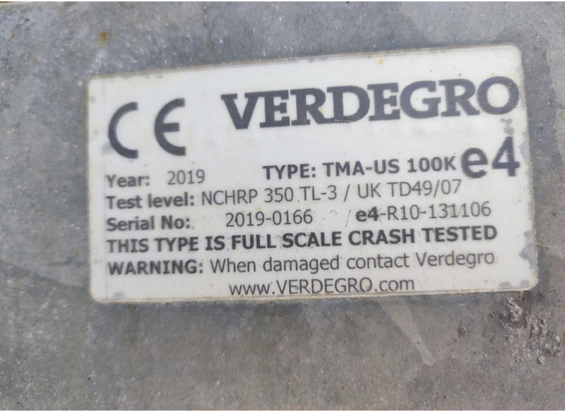 Peça de reposição de Caminhão verdegro TMA-US 100K Truck Mounted Attenuator: foto 10