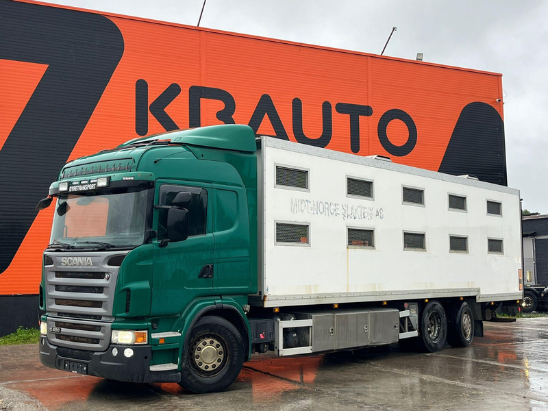 Scania G 480 6x2*4 BOX L=9212 mm / COOLANT LEAKAGE ON 3 RD CYLINDER - Caminhão transporte de gado: foto 1 Scania G 480 6x2*4 BOX L=9212 mm / COOLANT LEAKAGE ON 3 RD CYLINDER - Caminhão transporte de gado: foto 1