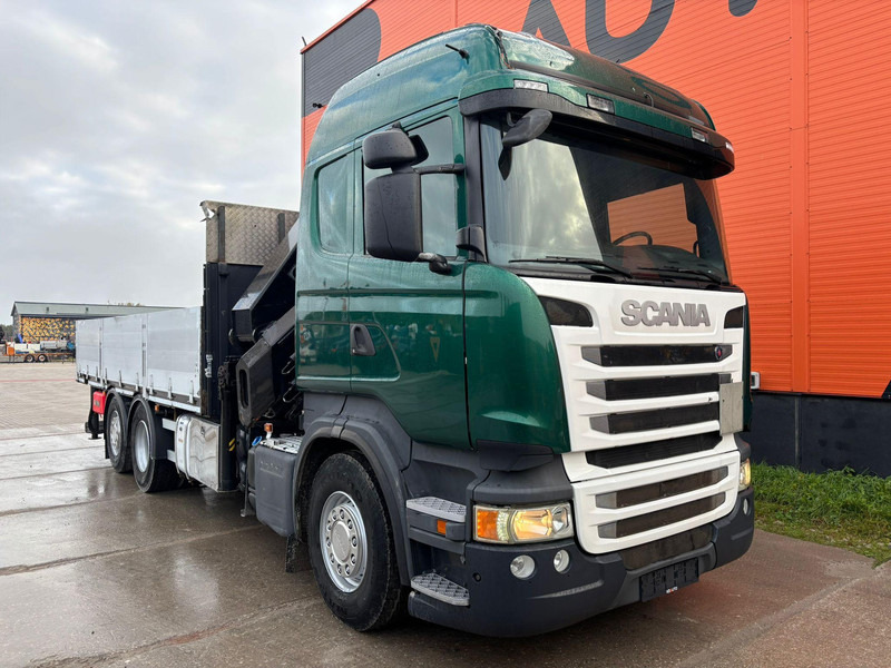 Scania R 410 6x2 HIAB 322EP-5 HIPRO / PLATFORM L=6131 mm - Camião de caixa aberta/ Plataforma, Caminhão grua: foto 4 Scania R 410 6x2 HIAB 322EP-5 HIPRO / PLATFORM L=6131 mm - Camião de caixa aberta/ Plataforma, Caminhão grua: foto 4