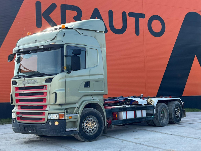 Scania R 420 6x2 PALFINGER T 20 ton / L=5450 mm / RETARDER - Caminhão polibenne: foto 1 Scania R 420 6x2 PALFINGER T 20 ton / L=5450 mm / RETARDER - Caminhão polibenne: foto 1