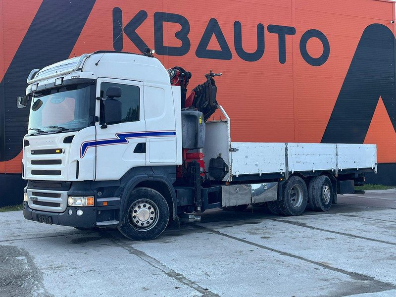 Scania R 440 6x2*4 FASSI F260XP / PLATFORM L=6760 mm - Camião de caixa aberta/ Plataforma, Caminhão grua: foto 2 Scania R 440 6x2*4 FASSI F260XP / PLATFORM L=6760 mm - Camião de caixa aberta/ Plataforma, Caminhão grua: foto 2