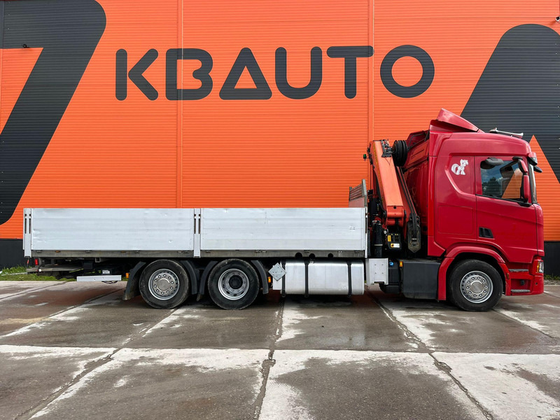 Scania R 450 6x2*4 PK 26002 / PLATFORM L=6482 mm - Camião de caixa aberta/ Plataforma, Caminhão grua: foto 5 Scania R 450 6x2*4 PK 26002 / PLATFORM L=6482 mm - Camião de caixa aberta/ Plataforma, Caminhão grua: foto 5