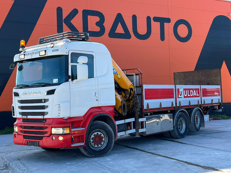 Scania R 500 6x2*4 EFFER 255/6S / PLATFORM L=6620 mm - Camião de caixa aberta/ Plataforma, Caminhão grua: foto 2 Scania R 500 6x2*4 EFFER 255/6S / PLATFORM L=6620 mm - Camião de caixa aberta/ Plataforma, Caminhão grua: foto 2