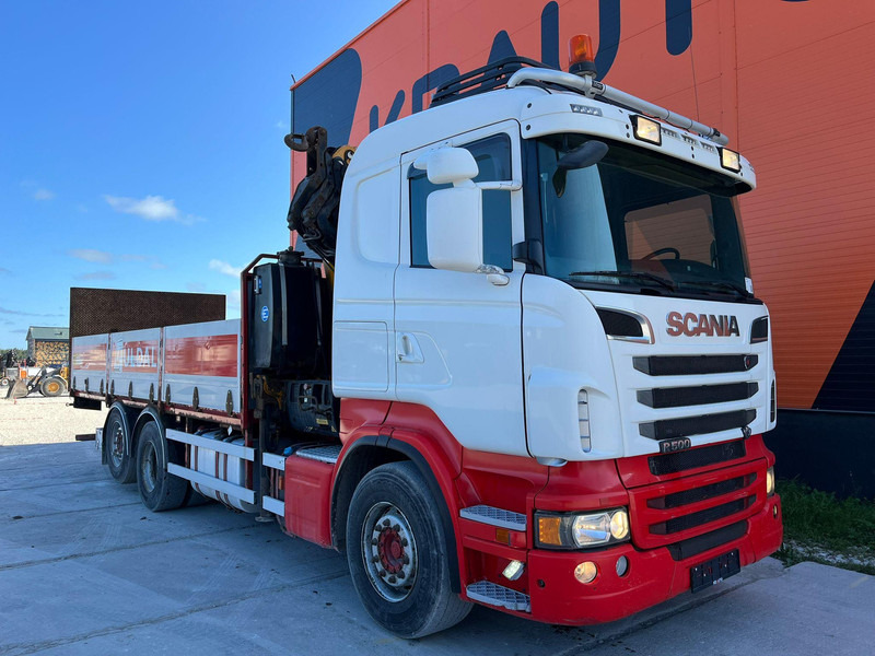 Scania R 500 6x2*4 EFFER 255/6S / PLATFORM L=6620 mm - Camião de caixa aberta/ Plataforma, Caminhão grua: foto 4 Scania R 500 6x2*4 EFFER 255/6S / PLATFORM L=6620 mm - Camião de caixa aberta/ Plataforma, Caminhão grua: foto 4