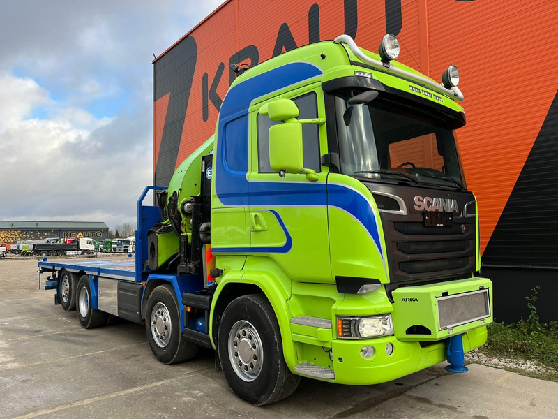Scania R 520 8x2*6 EFFER 685/6S / WINCH / JIB CONNECTION / PLATFORM L=6423 mm - Camião de caixa aberta/ Plataforma, Caminhão grua: foto 4 Scania R 520 8x2*6 EFFER 685/6S / WINCH / JIB CONNECTION / PLATFORM L=6423 mm - Camião de caixa aberta/ Plataforma, Caminhão grua: foto 4