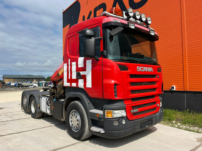 Scania R 560 6x2 HMF2220 K4 / RETARDER - Camião de caixa aberta/ Plataforma, Caminhão grua: foto 4 Scania R 560 6x2 HMF2220 K4 / RETARDER - Camião de caixa aberta/ Plataforma, Caminhão grua: foto 4
