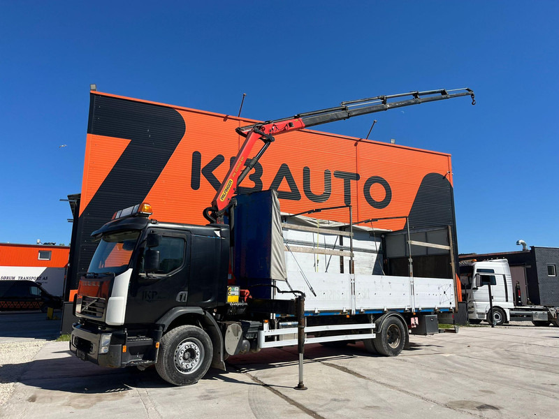 Volvo FE 280 4x2 PK12002 / PLATFORM L=7094 mm - Camião de caixa aberta/ Plataforma, Caminhão grua: foto 1 Volvo FE 280 4x2 PK12002 / PLATFORM L=7094 mm - Camião de caixa aberta/ Plataforma, Caminhão grua: foto 1