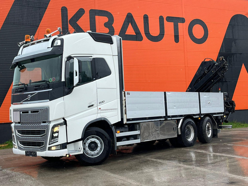 Volvo FH 16 600 6x2*4 HIAB 166E-5 HIPRO / PLATFORM L=6309 mm - Camião de caixa aberta/ Plataforma, Caminhão grua: foto 2 Volvo FH 16 600 6x2*4 HIAB 166E-5 HIPRO / PLATFORM L=6309 mm - Camião de caixa aberta/ Plataforma, Caminhão grua: foto 2