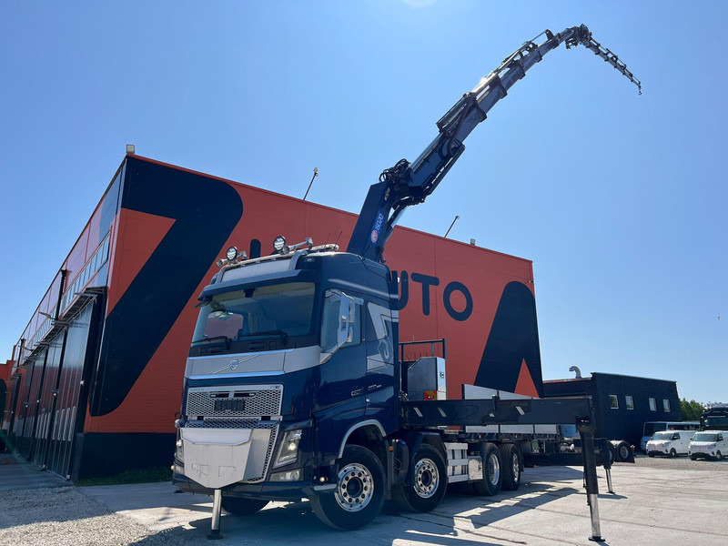 Volvo FH 16 650 8x2*6 HMF 6020K-RC + JIB / PLATFORM L=6344 mm - Camião de caixa aberta/ Plataforma, Caminhão grua: foto 1 Volvo FH 16 650 8x2*6 HMF 6020K-RC + JIB / PLATFORM L=6344 mm - Camião de caixa aberta/ Plataforma, Caminhão grua: foto 1