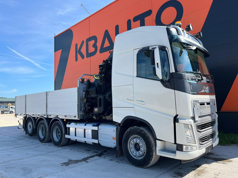 Volvo FH 500 8x4*4 HIAB 408E-6 + JIB / PLATFORM L=6434 mm - Camião de caixa aberta/ Plataforma, Caminhão grua: foto 4 Volvo FH 500 8x4*4 HIAB 408E-6 + JIB / PLATFORM L=6434 mm - Camião de caixa aberta/ Plataforma, Caminhão grua: foto 4