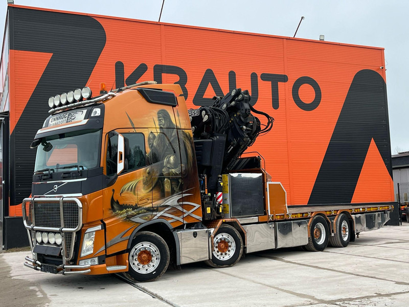 Volvo FH 540 8x2 Fassi F950RA2.28 + JIB L616 + WINCH / EXTENDABLE PLATFROM - Camião de caixa aberta/ Plataforma, Caminhão grua: foto 2 Volvo FH 540 8x2 Fassi F950RA2.28 + JIB L616 + WINCH / EXTENDABLE PLATFROM - Camião de caixa aberta/ Plataforma, Caminhão grua: foto 2