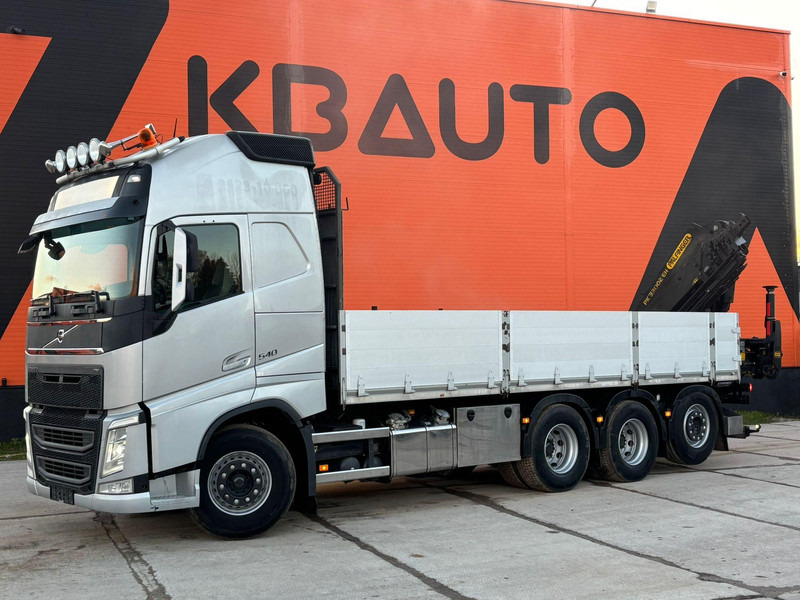 Volvo FH 540 8x4*4 PALFINGER PK 33002 EH / PLATFORM L=7049 mm - Camião de caixa aberta/ Plataforma, Caminhão grua: foto 2 Volvo FH 540 8x4*4 PALFINGER PK 33002 EH / PLATFORM L=7049 mm - Camião de caixa aberta/ Plataforma, Caminhão grua: foto 2