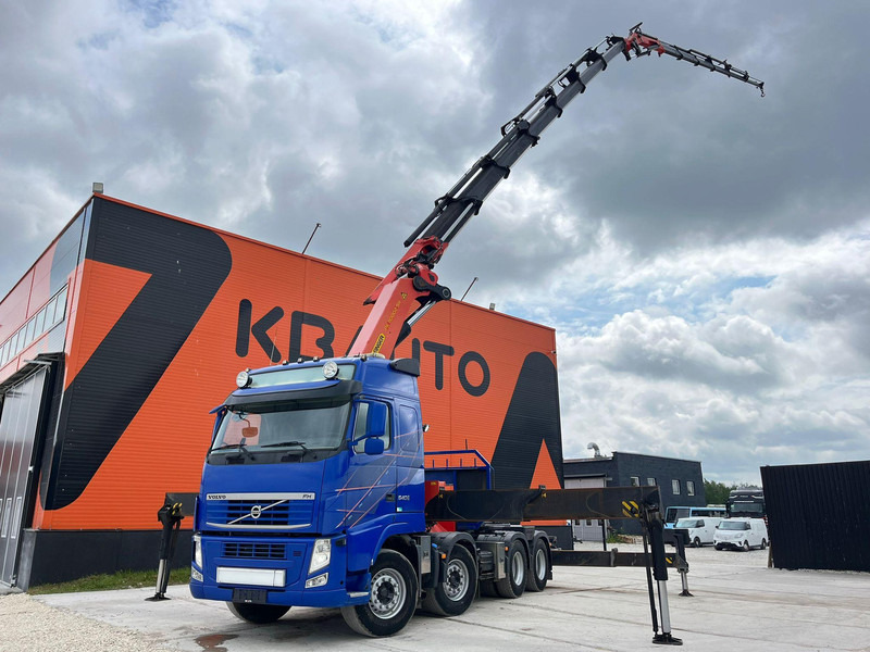 Camião de caixa aberta/ Plataforma, Caminhão grua Volvo FH 540 8x4 PALFINGER PK110002 / RETARDER: foto 1