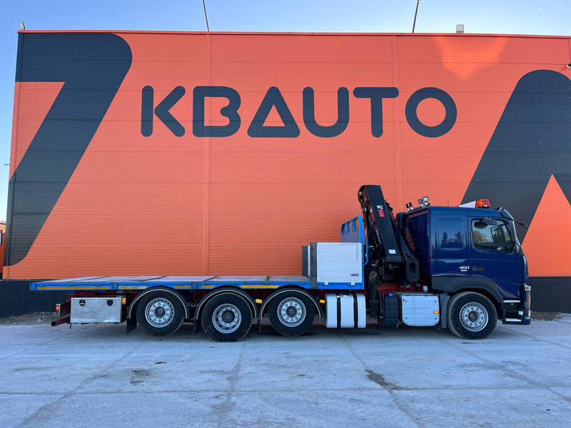 Volvo FM 460 8x2*6 HIAB 302E-6 / PLATFORM L=6720 mm - Camião de caixa aberta/ Plataforma, Caminhão grua: foto 4 Volvo FM 460 8x2*6 HIAB 302E-6 / PLATFORM L=6720 mm - Camião de caixa aberta/ Plataforma, Caminhão grua: foto 4