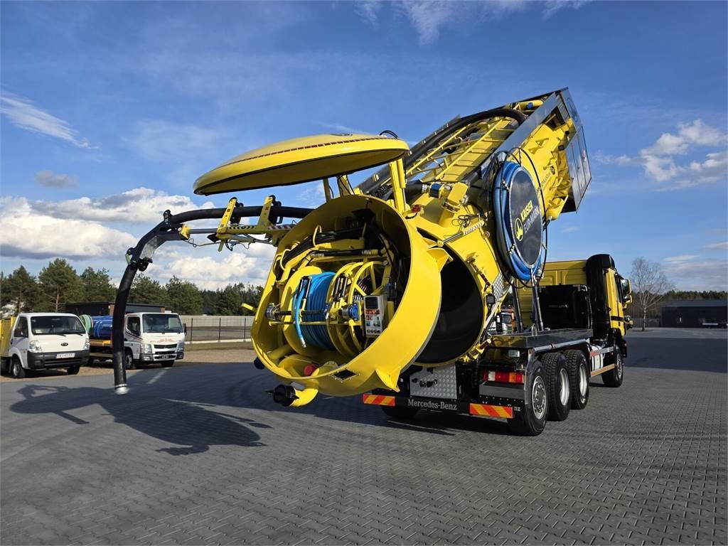 Caminhão limpa fossa Mercedes-Benz WUKO KAISER EUR-MARK PKL 10.10 FOR CLEANING SEWAGE: foto 21
