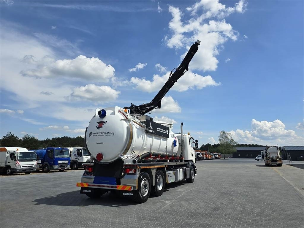 Caminhão limpa fossa Scania Saugbagger Larsen FlexVac 311 Vacuum suction loade: foto 20