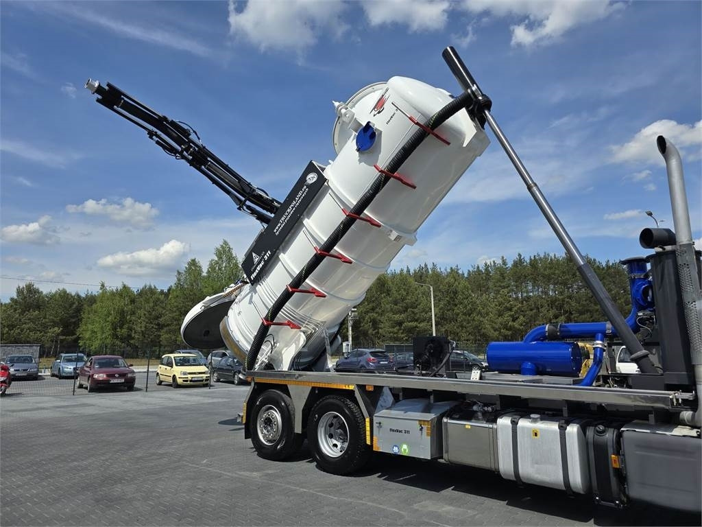 Caminhão limpa fossa Scania Saugbagger Larsen FlexVac 311 Vacuum suction loade: foto 28