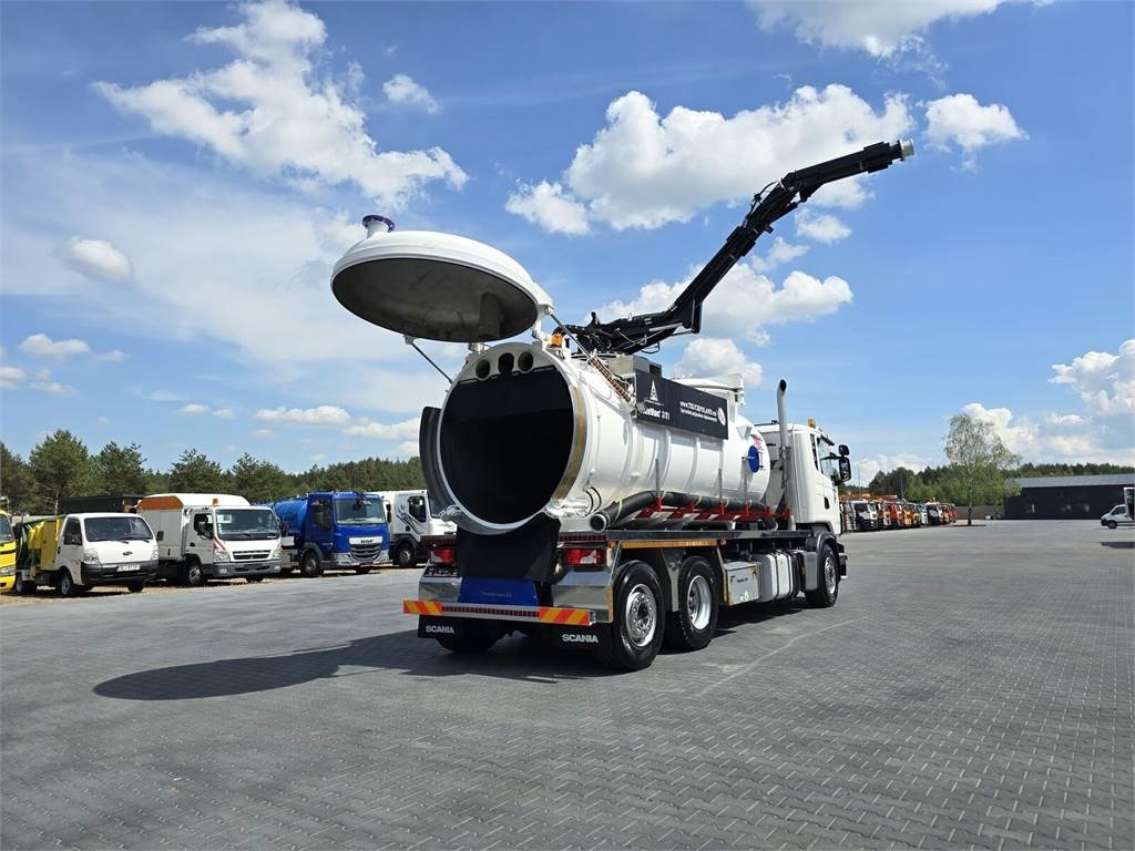 Caminhão limpa fossa Scania Saugbagger Larsen FlexVac 311 Vacuum suction loade: foto 25