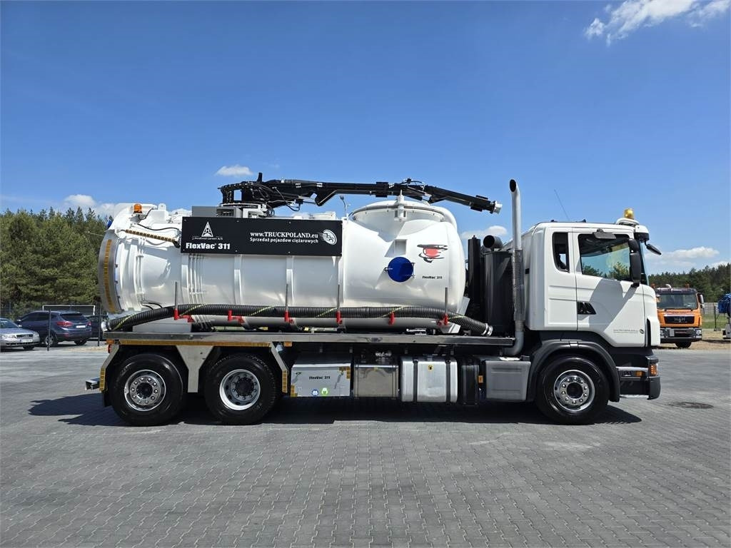 Caminhão limpa fossa Scania Saugbagger Larsen FlexVac 311 Vacuum suction loade: foto 7