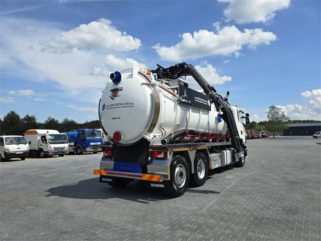 Caminhão limpa fossa Scania Saugbagger Larsen FlexVac 311 Vacuum suction loade: foto 22