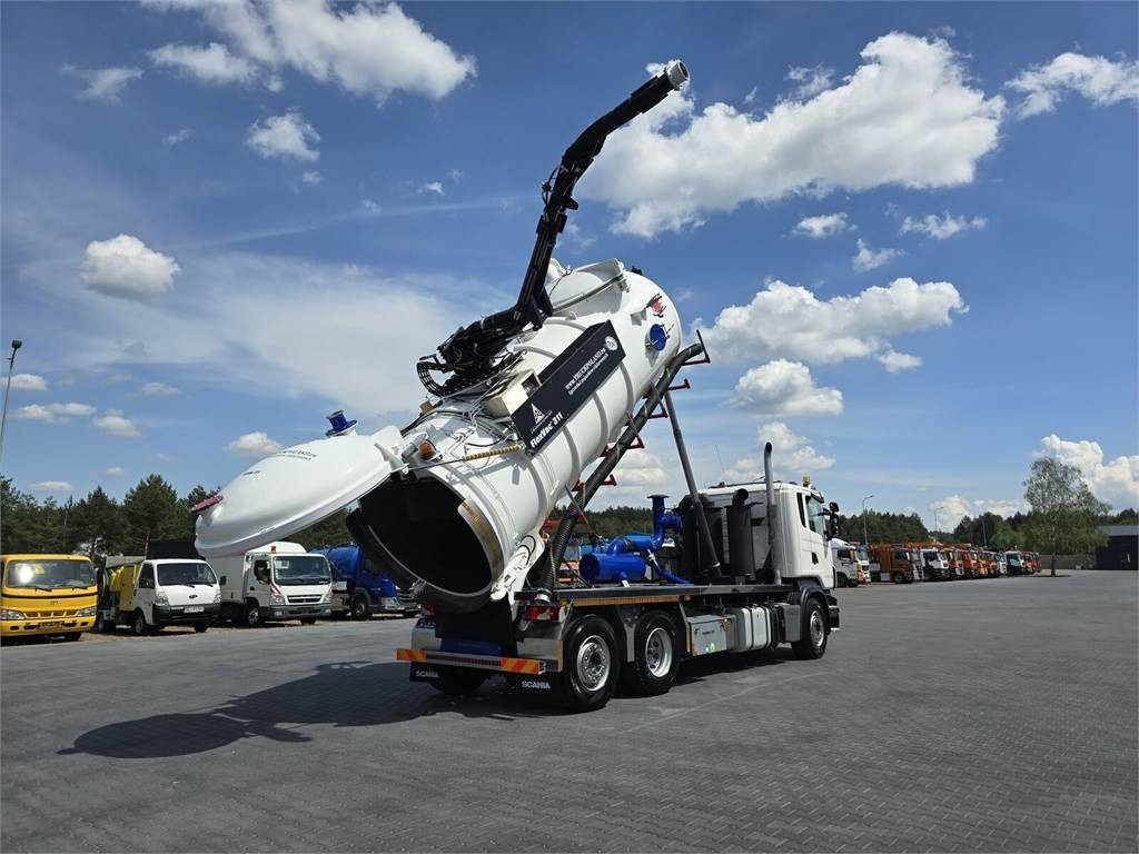 Caminhão limpa fossa Scania Saugbagger Larsen FlexVac 311 Vacuum suction loade: foto 27