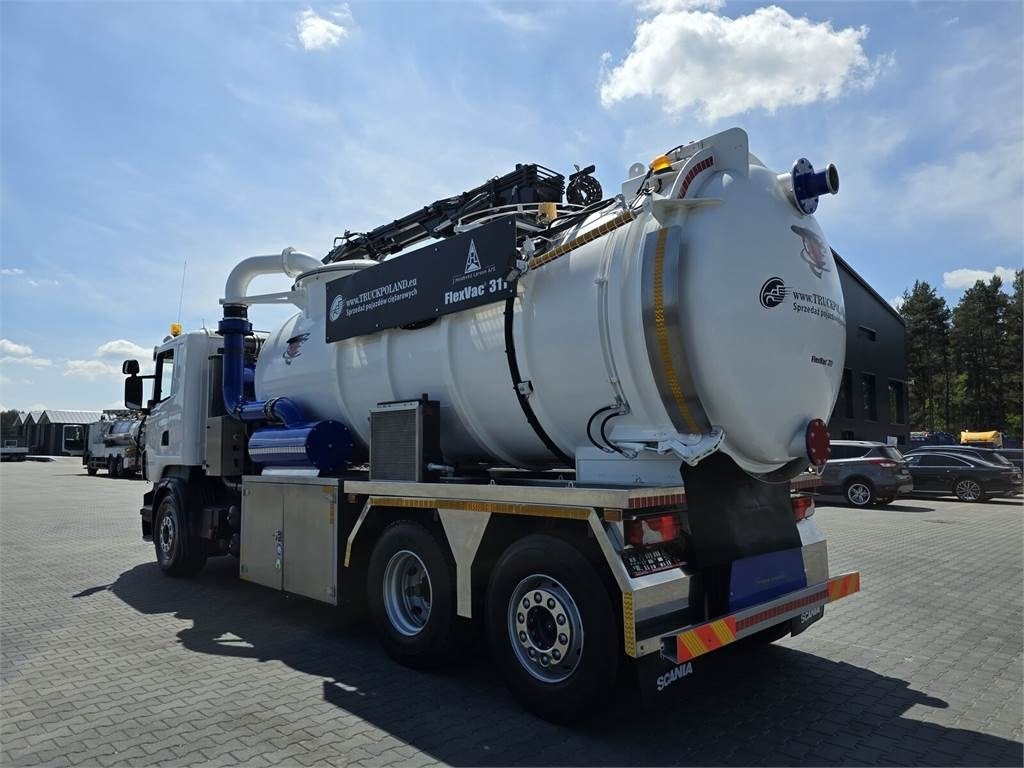 Caminhão limpa fossa Scania Saugbagger Larsen FlexVac 311 Vacuum suction loade: foto 5