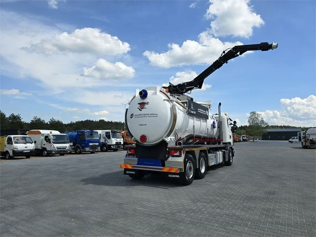 Caminhão limpa fossa Scania Saugbagger Larsen FlexVac 311 Vacuum suction loade: foto 21