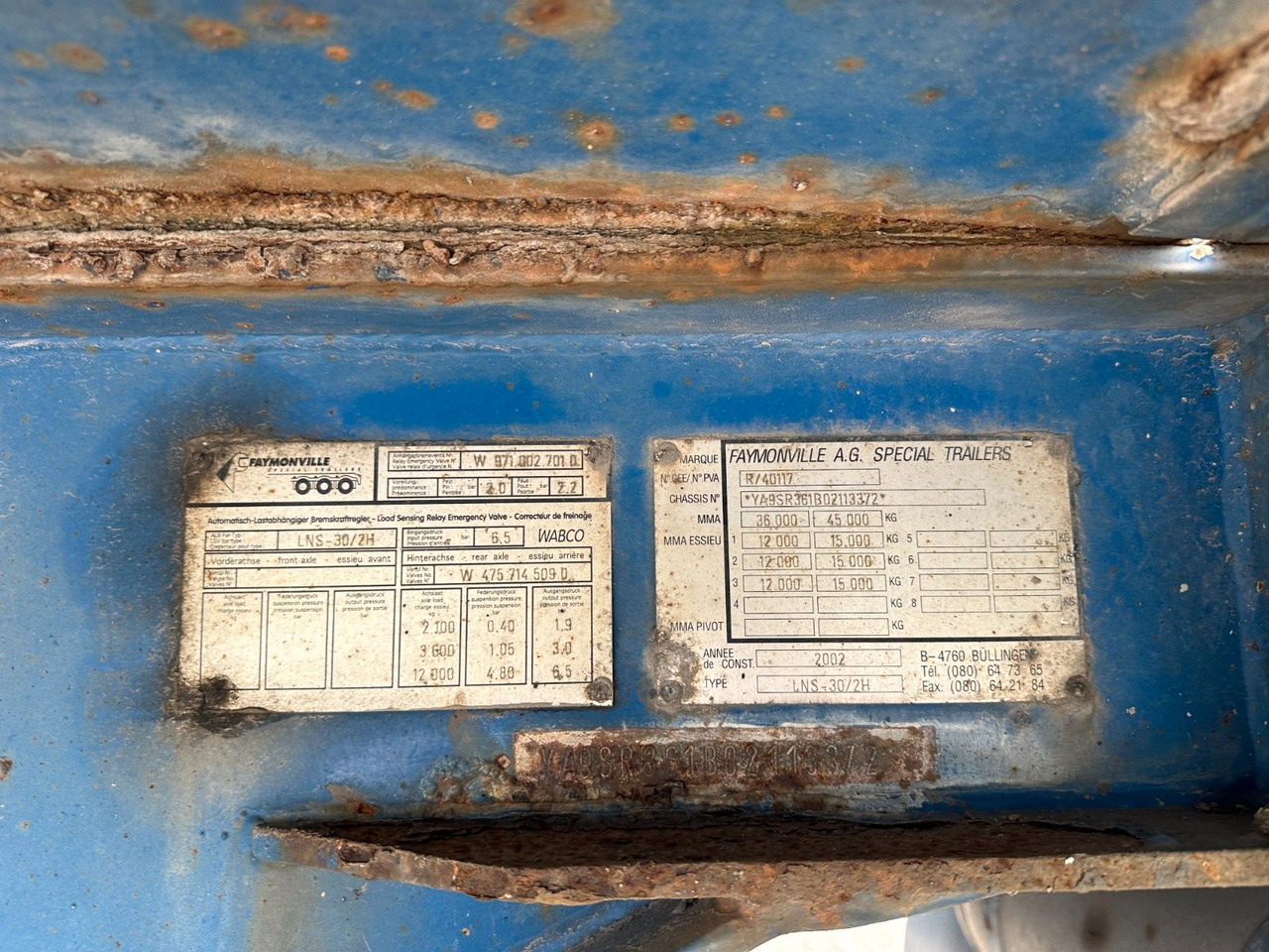 Faymonville 3 achs nachläufer - Semireboque baixa: foto 3 Faymonville 3 achs nachläufer - Semireboque baixa: foto 3