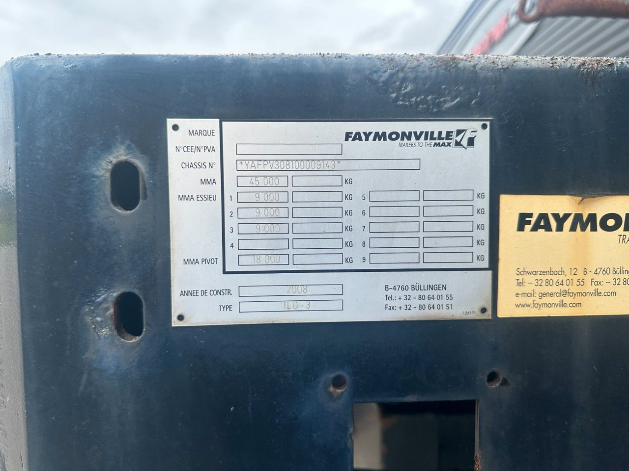 Faymonville Prefamax 3 achs innenlader - Semireboque baixa: foto 3 Faymonville Prefamax 3 achs innenlader - Semireboque baixa: foto 3