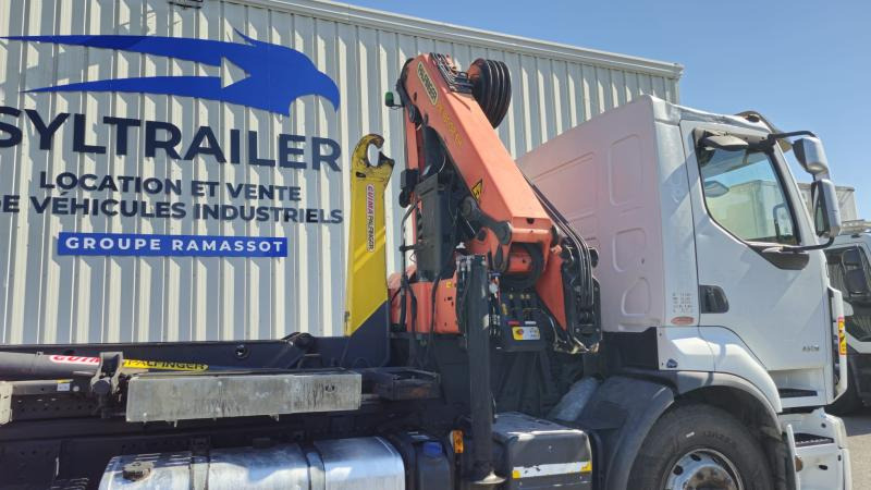 Renault Premium avec grue PALFINGER PK 18000 - Caminhão polibenne, Caminhão grua: foto 1 Renault Premium avec grue PALFINGER PK 18000 - Caminhão polibenne, Caminhão grua: foto 1