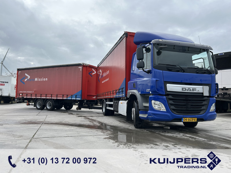 DAF CF 370 FA + Pacton MXD 218 / Curtainside Combi / Loadlift / APK TUV 05-26 - Caminhão com lona: foto 1 DAF CF 370 FA + Pacton MXD 218 / Curtainside Combi / Loadlift / APK TUV 05-26 - Caminhão com lona: foto 1