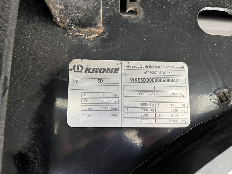 Locação de Krone DryLiner / Box Trailer / 3 Axle BPW Disk / APK TUV 12-25 Krone DryLiner / Box Trailer / 3 Axle BPW Disk / APK TUV 12-25: foto 13