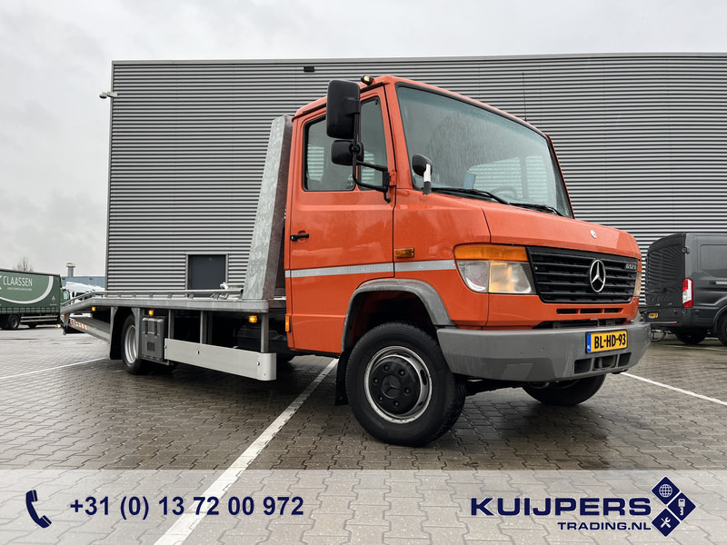Mercedes-Benz Vario 612 D / Car - Machine Transporter 570 cm / Winch / Ramps / NL Truck - Caminhão transporte de veículos: foto 1 Mercedes-Benz Vario 612 D / Car - Machine Transporter 570 cm / Winch / Ramps / NL Truck - Caminhão transporte de veículos: foto 1