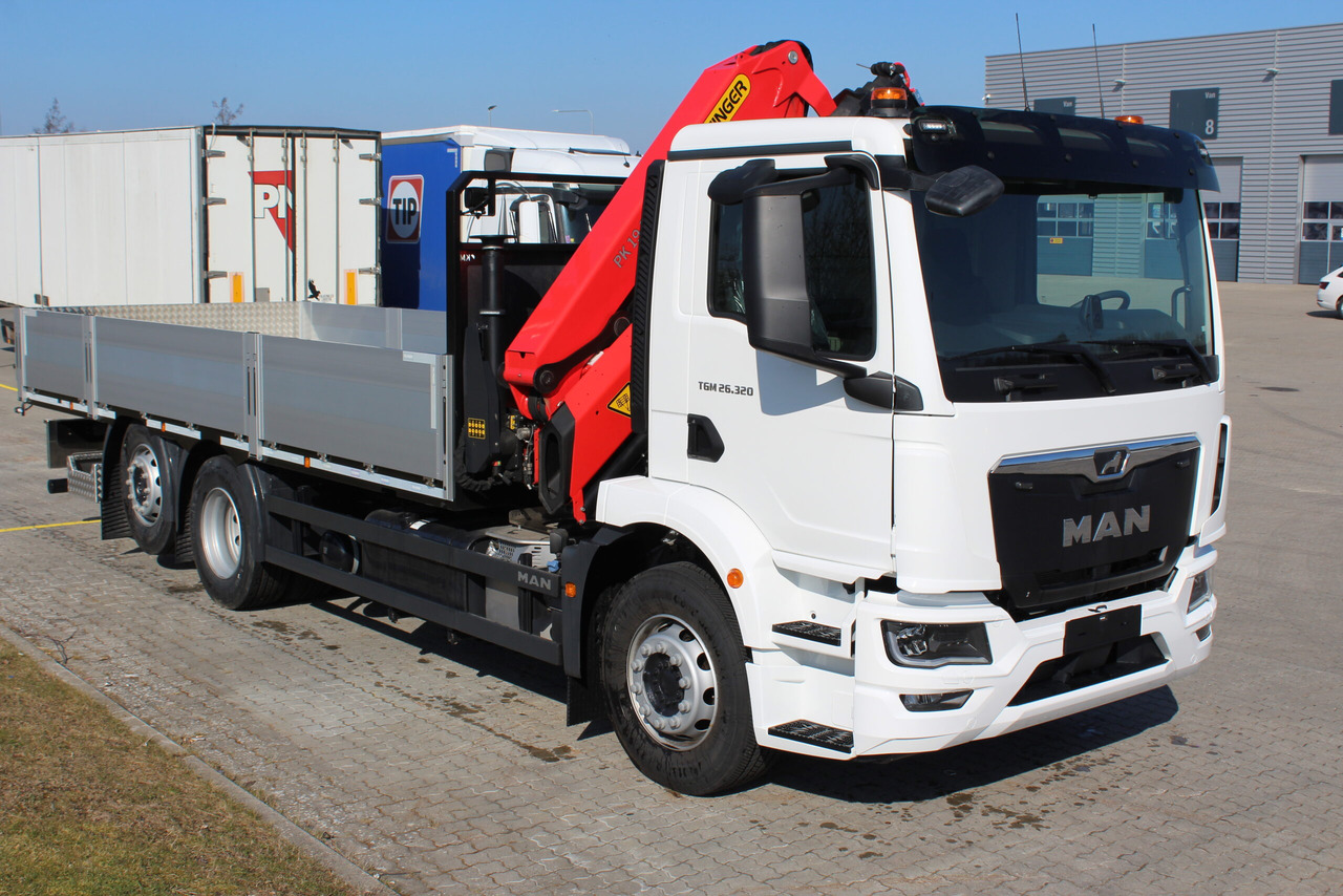 MAN TGM 26.320 6×2-4 PK19.001SLD5 Brädgårdsbil - Camião de caixa aberta/ Plataforma, Caminhão grua: foto 2 MAN TGM 26.320 6×2-4 PK19.001SLD5 Brädgårdsbil - Camião de caixa aberta/ Plataforma, Caminhão grua: foto 2