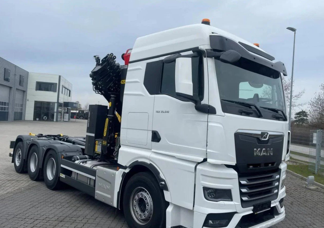 MAN TGS 35.510 8×4 Tridem kranväxlare Palfinger - Caminhão polibenne, Caminhão grua: foto 2 MAN TGS 35.510 8×4 Tridem kranväxlare Palfinger - Caminhão polibenne, Caminhão grua: foto 2