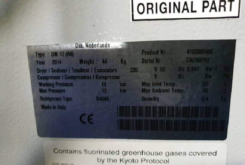 OSUSZACZ ZIĘBNICZY GRASSAIR DW 17 - Compressor de ar: foto 3 OSUSZACZ ZIĘBNICZY GRASSAIR DW 17 - Compressor de ar: foto 3