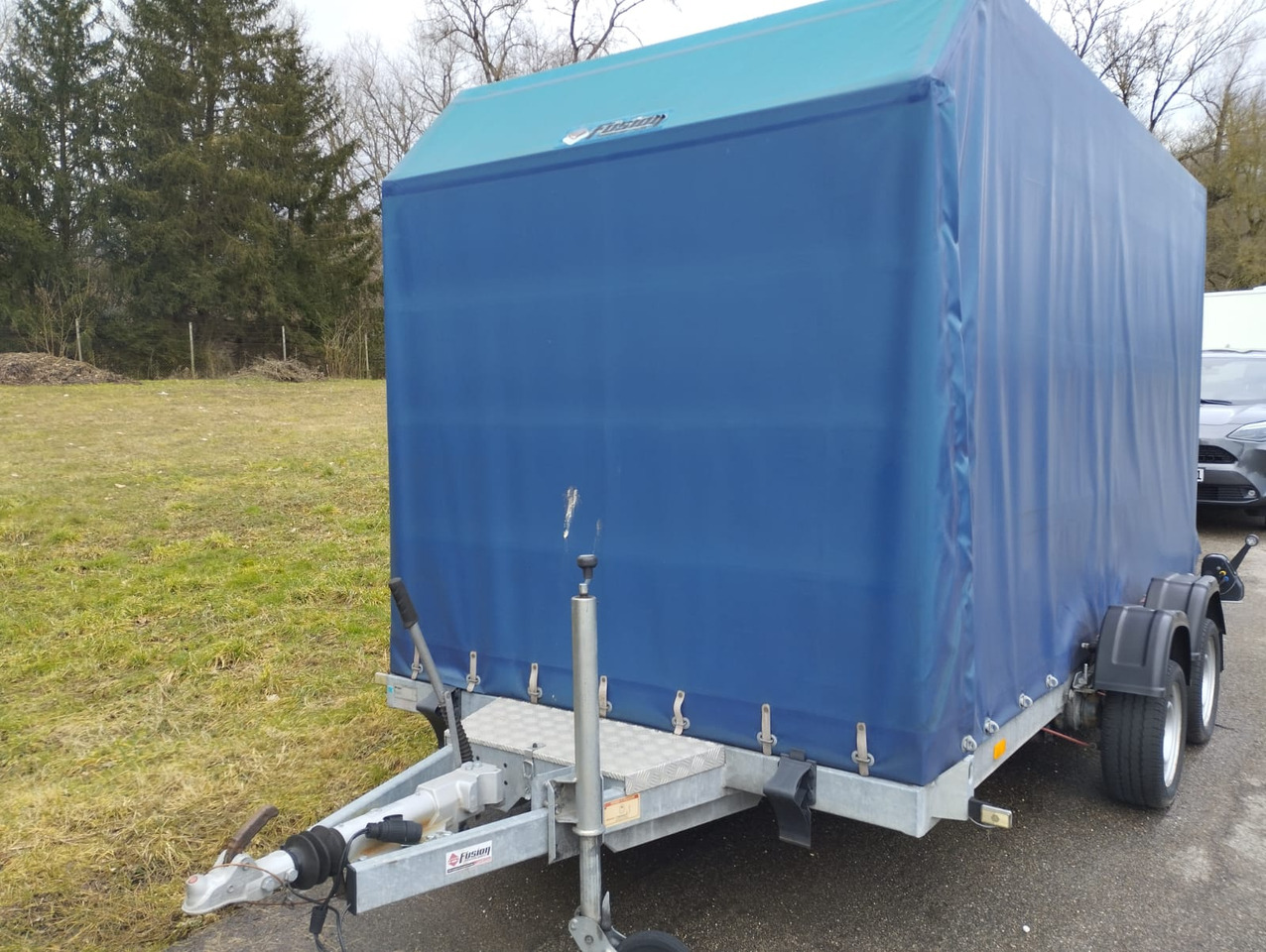 Reboque de lona VEZEKO 400 x 187 3,5 t Absenkanhänger Huski 40.35: foto 6